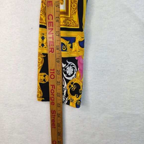 Timing Long Sleeve Rear Tie Baroque Crop Top L Vintage Designer Aesthetic Angel - Picture 9 of 9